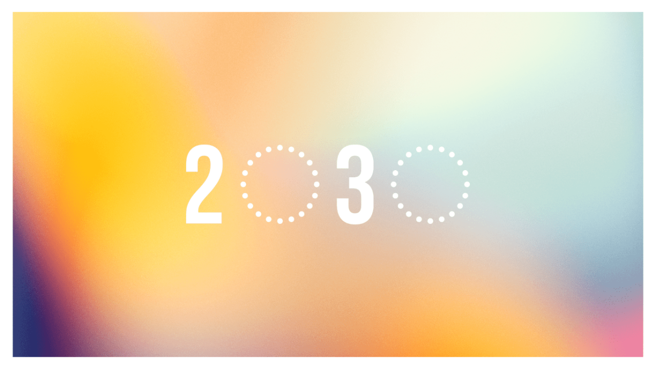 2030 Mark on Gradient 1